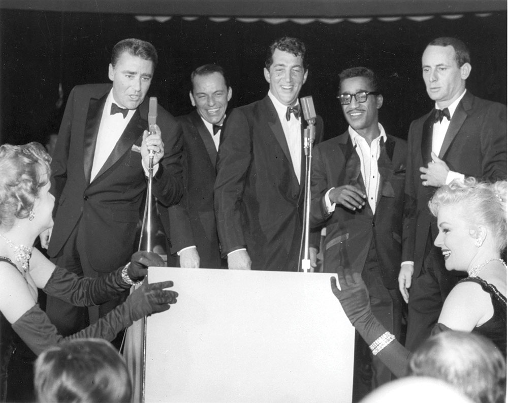 Historic photo of Frank Sinatra and the Rat Pack