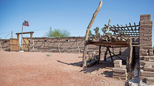 Front of Old Las Vegas Mormon Fort Historic Park