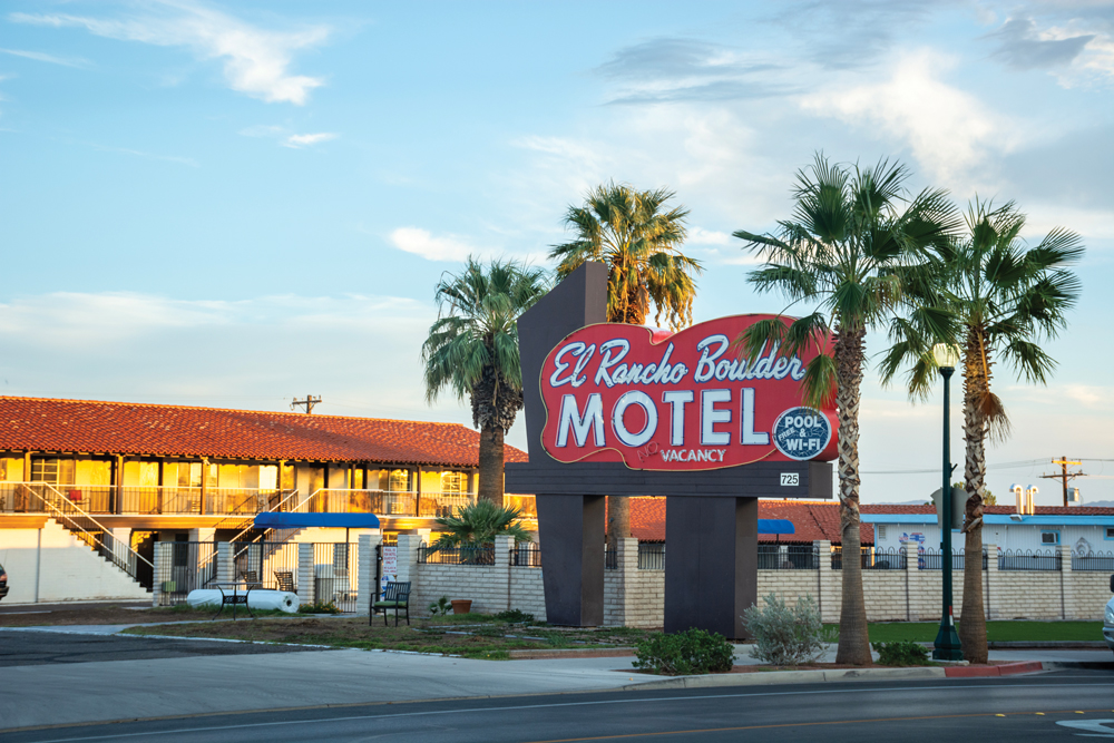 Exterior of El Rancho Boulder Motel in Boulder City. 