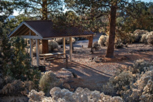 Camping area at Echo Canyon State Park.