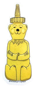 Honey bear sticker. 