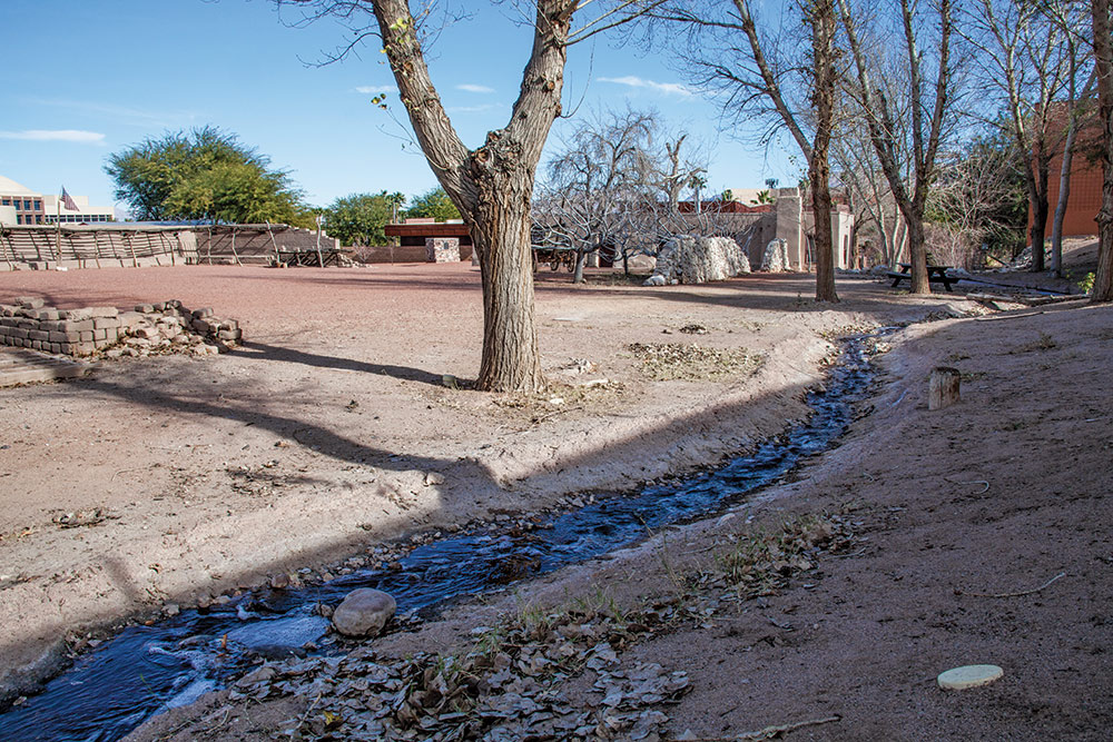 photo of the river at Old Las Vegas Mormon Fort Historic Park. Photo ©Nancy Good