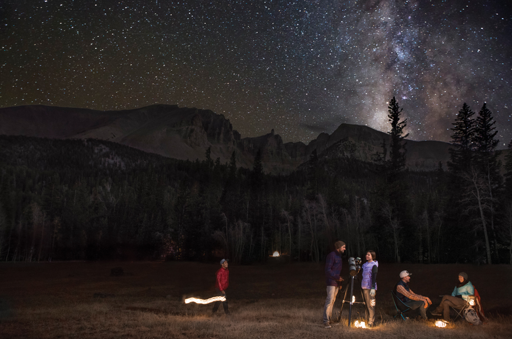 People stargazing at Great Basin National Park.